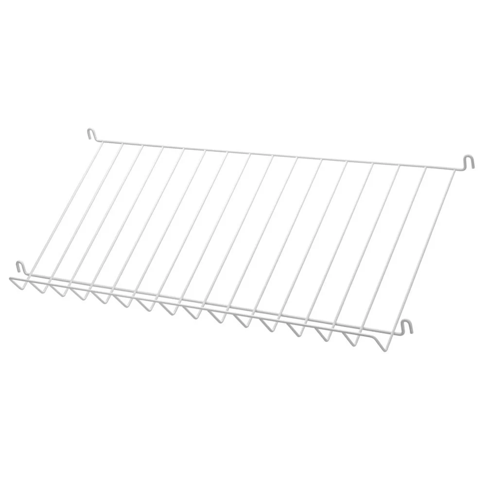 Mensola espositiva in metallo bianco - String system