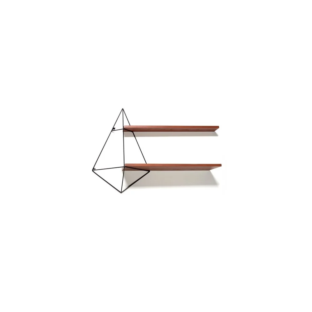 Mensola farfalla semplice legno marrone