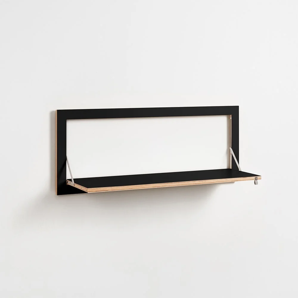 Mensola Fläpps 100x40 nera
