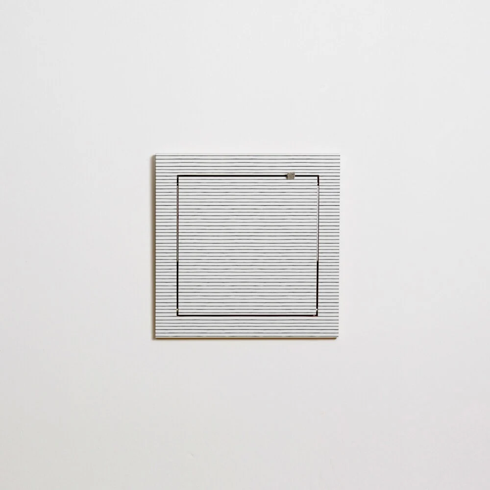 Mensola Fläpps 40x40 strisce acquerello