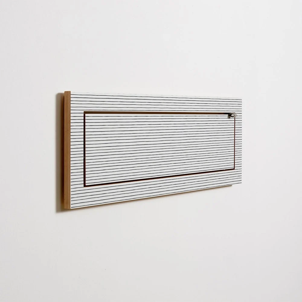 Mensola Fläpps 80x27 strisce acquerello