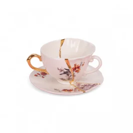 KINTSUGI TAZZA TE CON PIATTO N.1