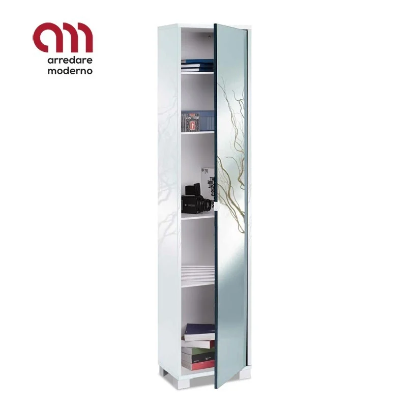 Mobile colonna legno con anta specchio Art.744SPFU