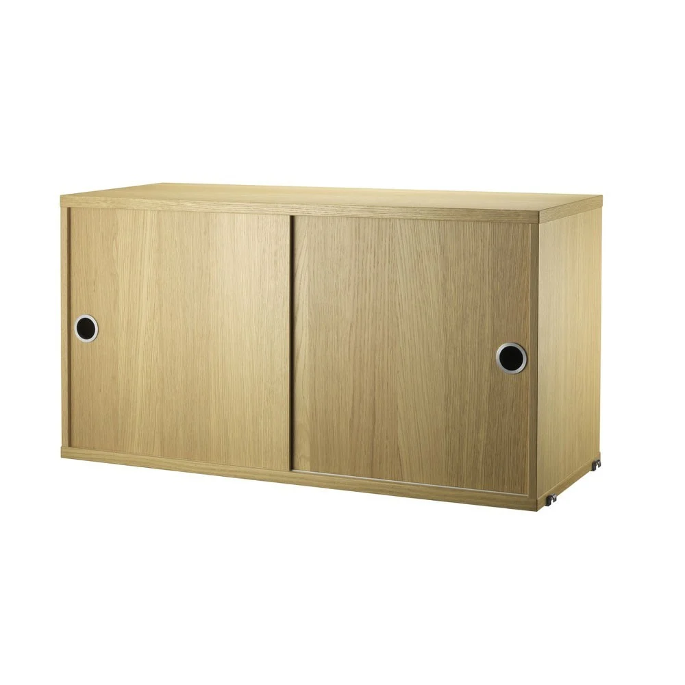 Mobile con ante scorrevoli in rovere - String system