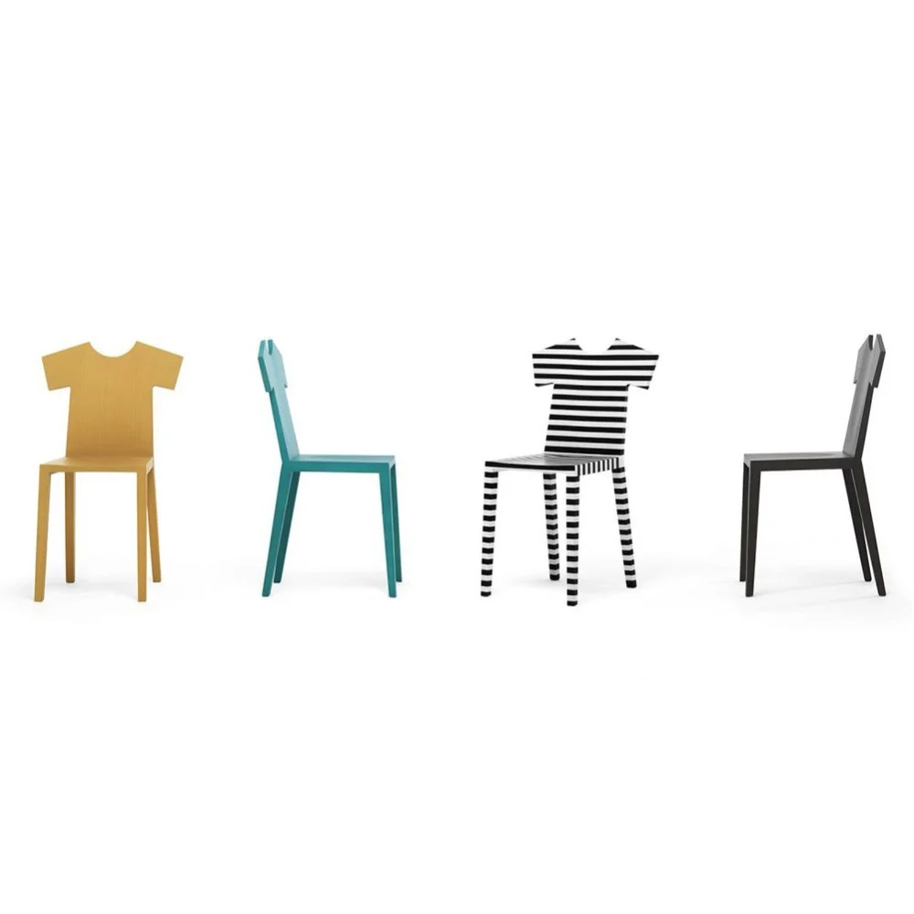 Mogg T-Chair Sedia a forma di t-shirt disponibile in varie finiture