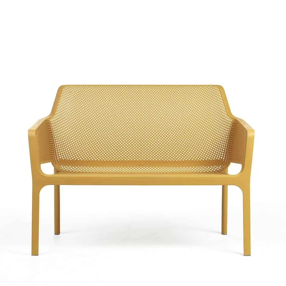 Nardi Net Bench panchina da esterno in polipropilene disponibile in varie finiture