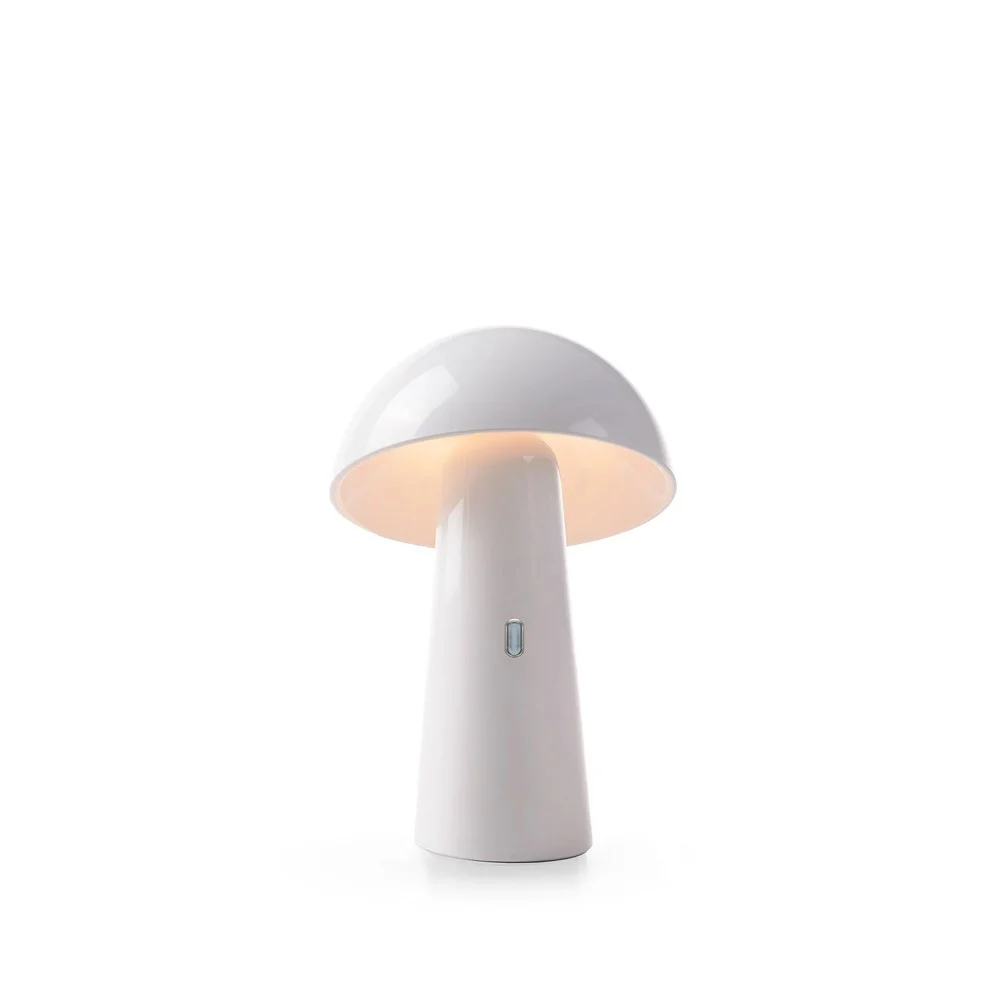 New Garden Shitake lampada ricaricabile da tavolo con diffusore orientabile, per interno ed esterno