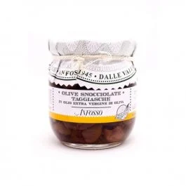 OLIVE NERE TAGGIASCHE IN SALAMOIA 180 GR