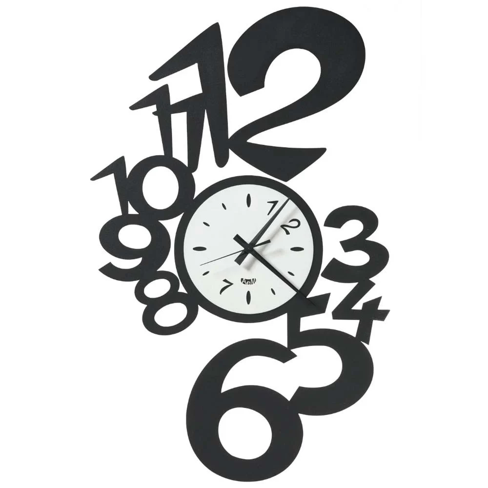 Orologio da parete in metallo Lupin di Arti e Mestieri made in Italy