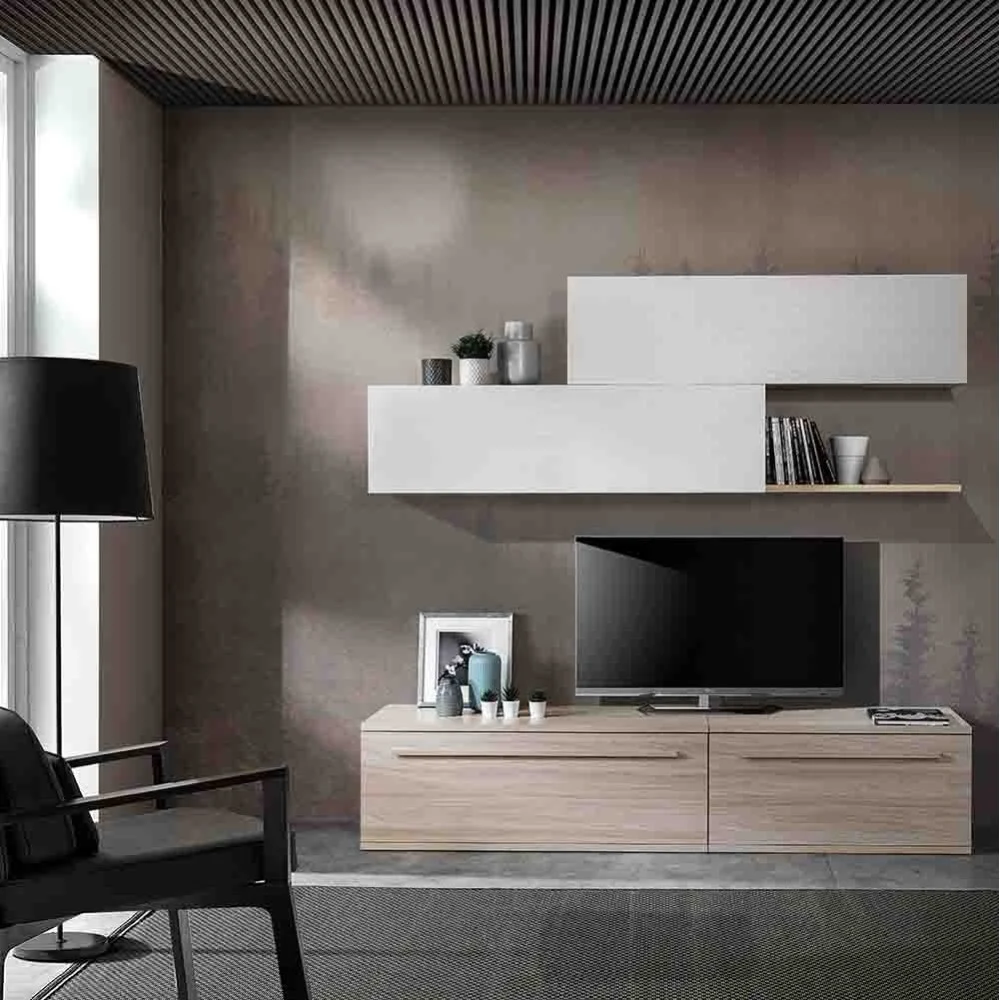 Parete attrezzata Easy di MCS Mobili con porta Tv