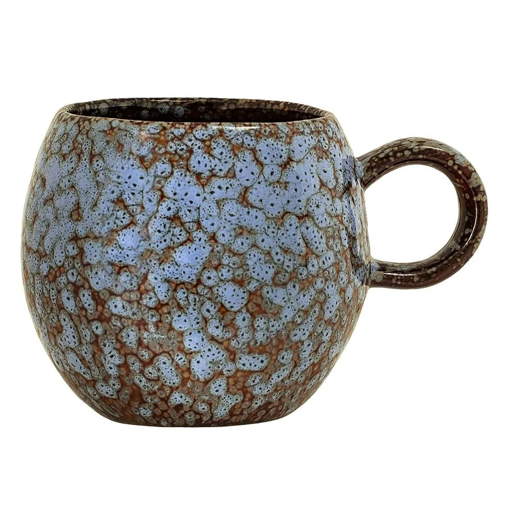 Paula mug pietra arenaria screziata blu