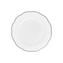 PETALO PIATTO FRUTTA CM.20,9 BORDO VERDE