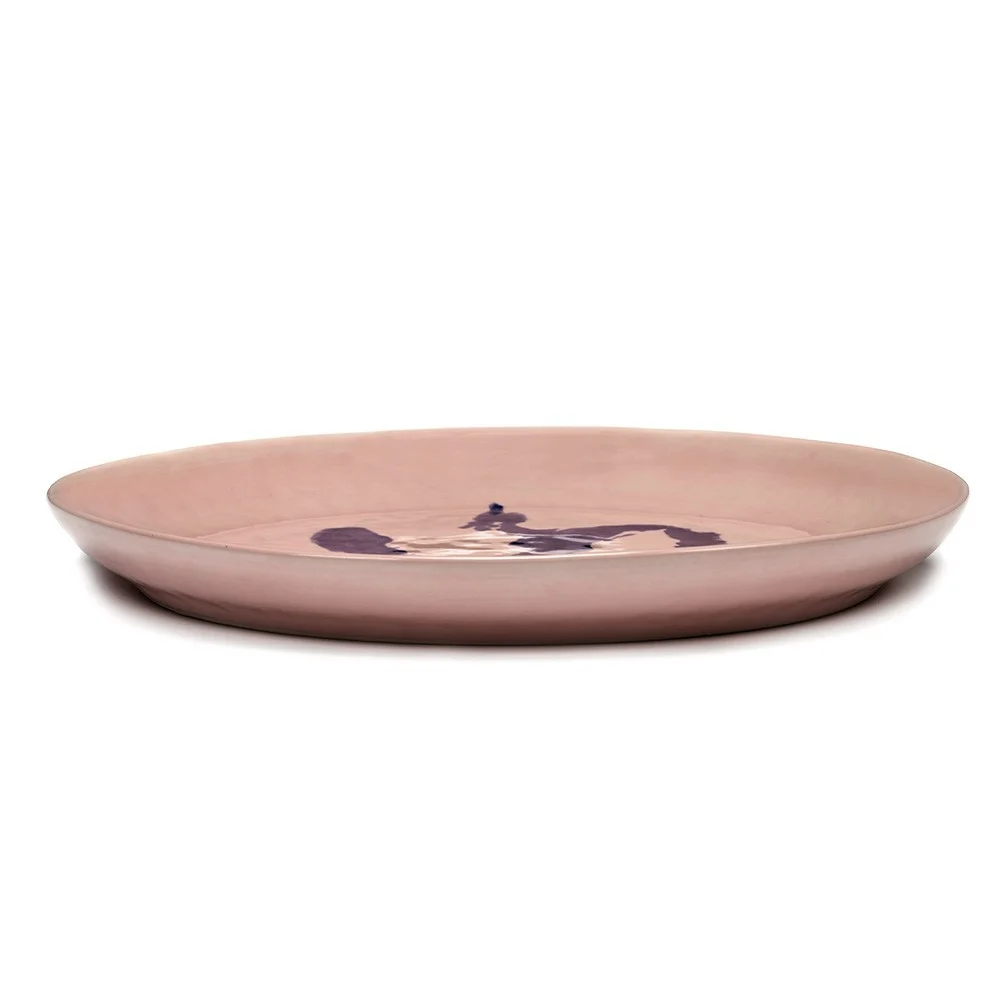 Piatto da portata Festa Ottolenghi pepe blu rosa
