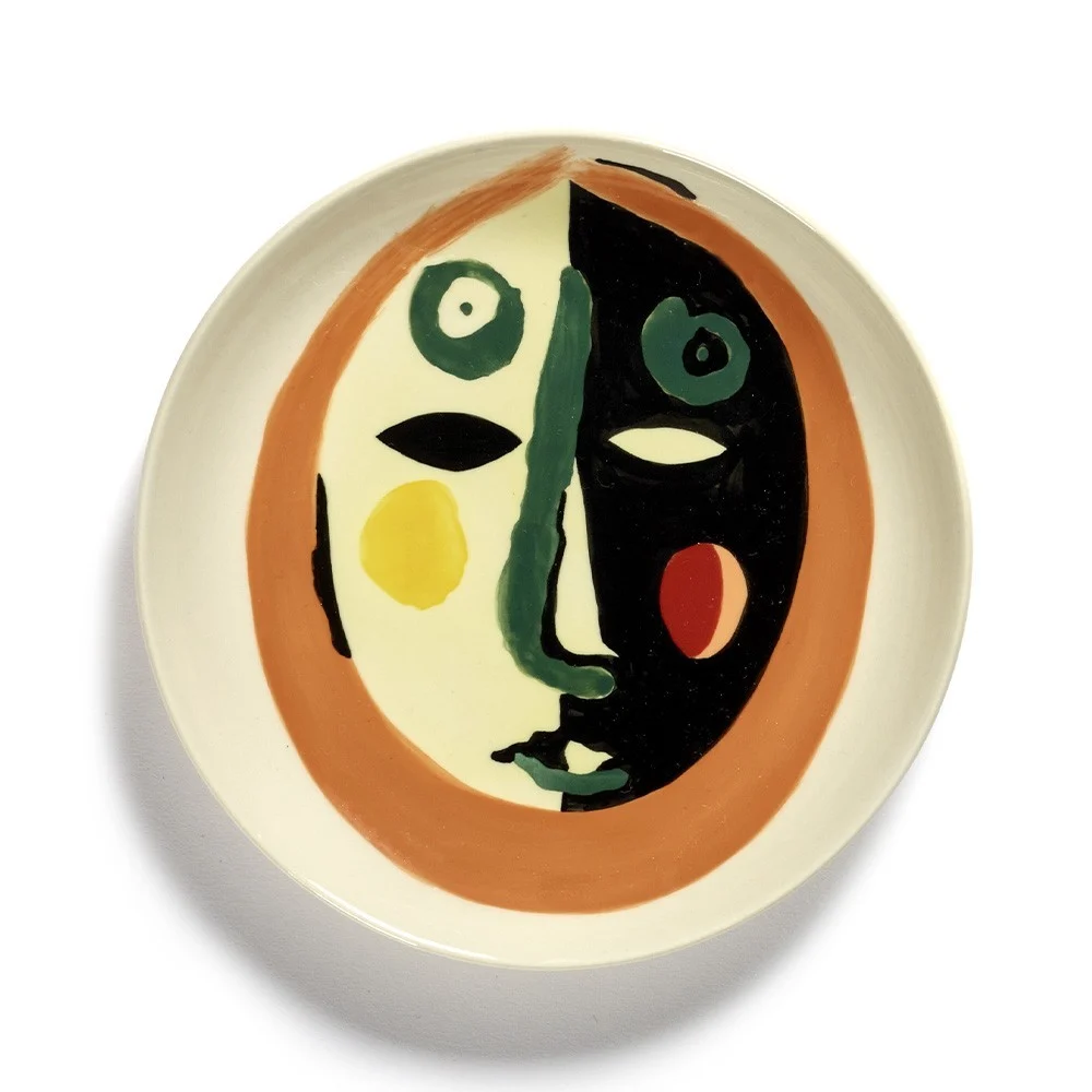 Piatto Festa Ottolenghi faccia beige XS