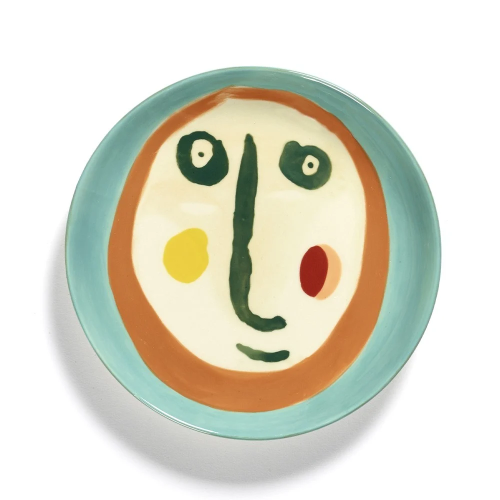 Piatto Festa Ottolenghi faccia blu XS