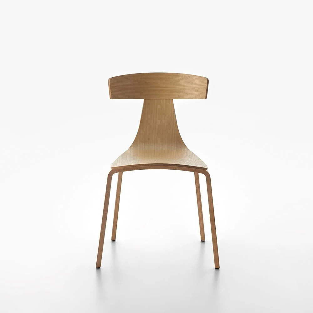 Plank Remo sedia in legno curvato
