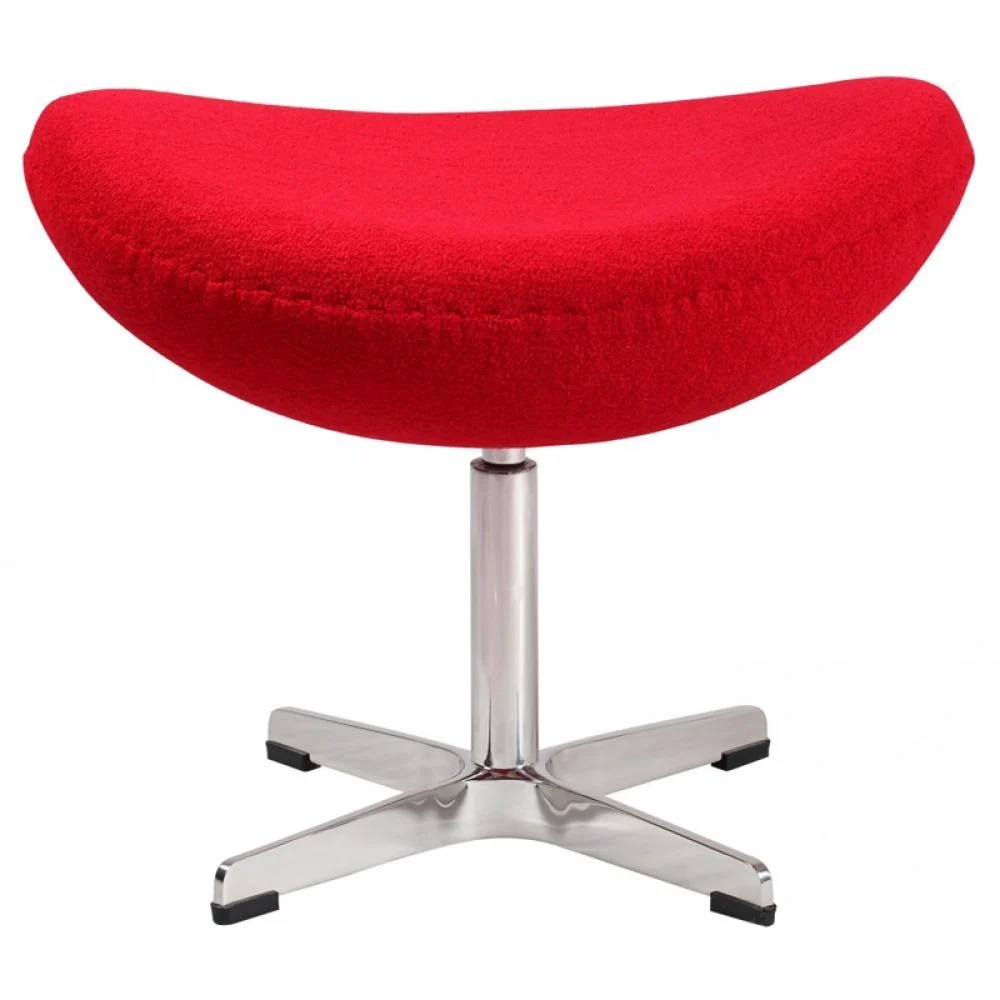 Poggiapiedi Egg Arne Jacobsen: Riedizione in Lana o Pelle