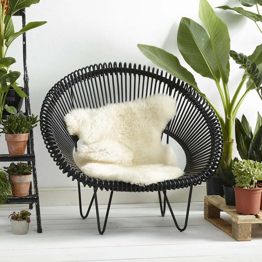 Poltrona Cruz Cocoon nera