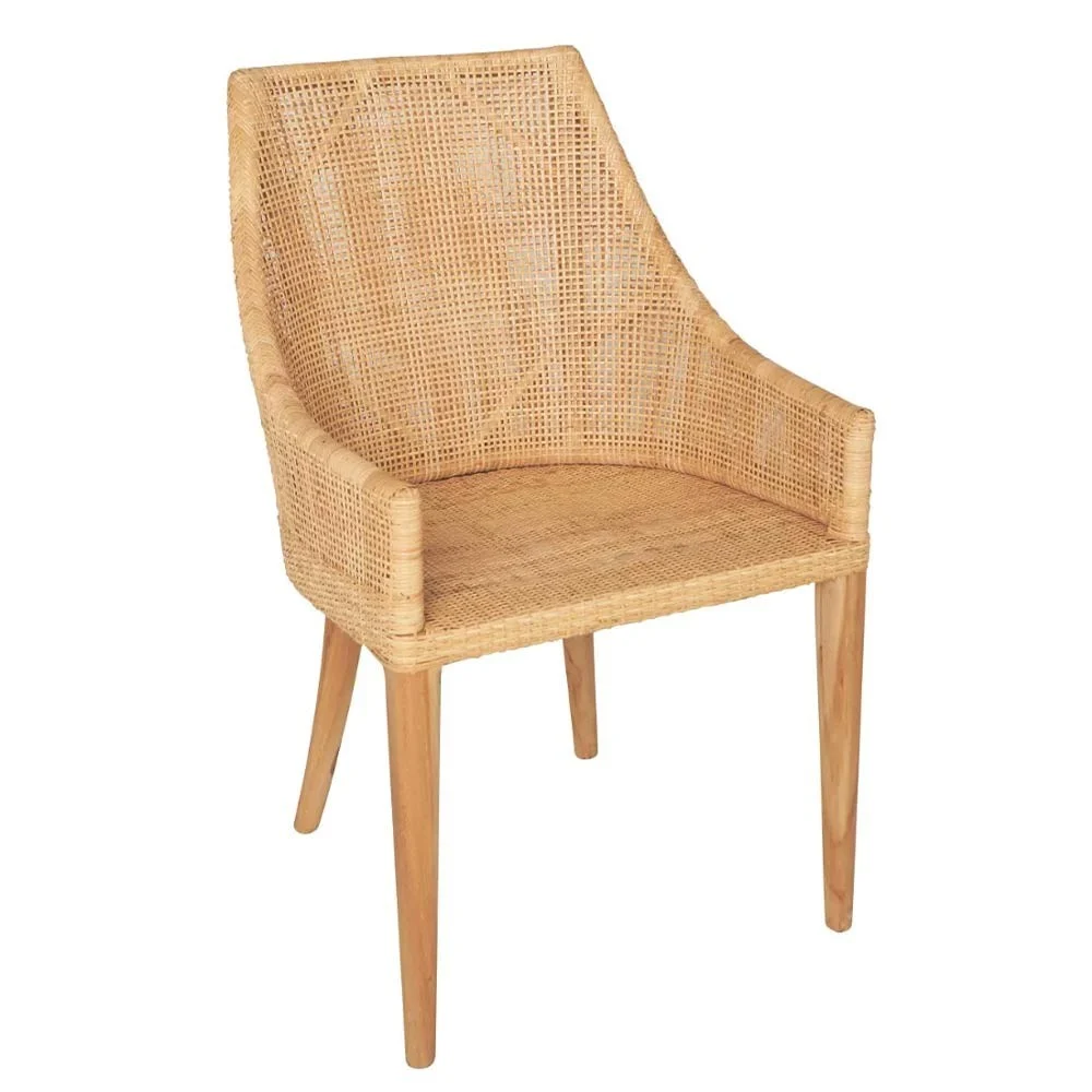 Poltrona da tavolo in rattan Saigon