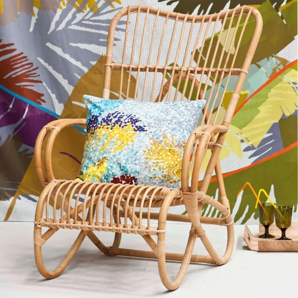 Poltrona in rattan Marlène