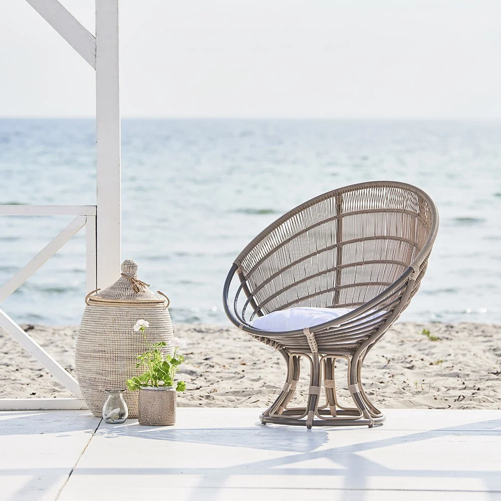 Poltrona Luna Franco Albini in rattan naturale