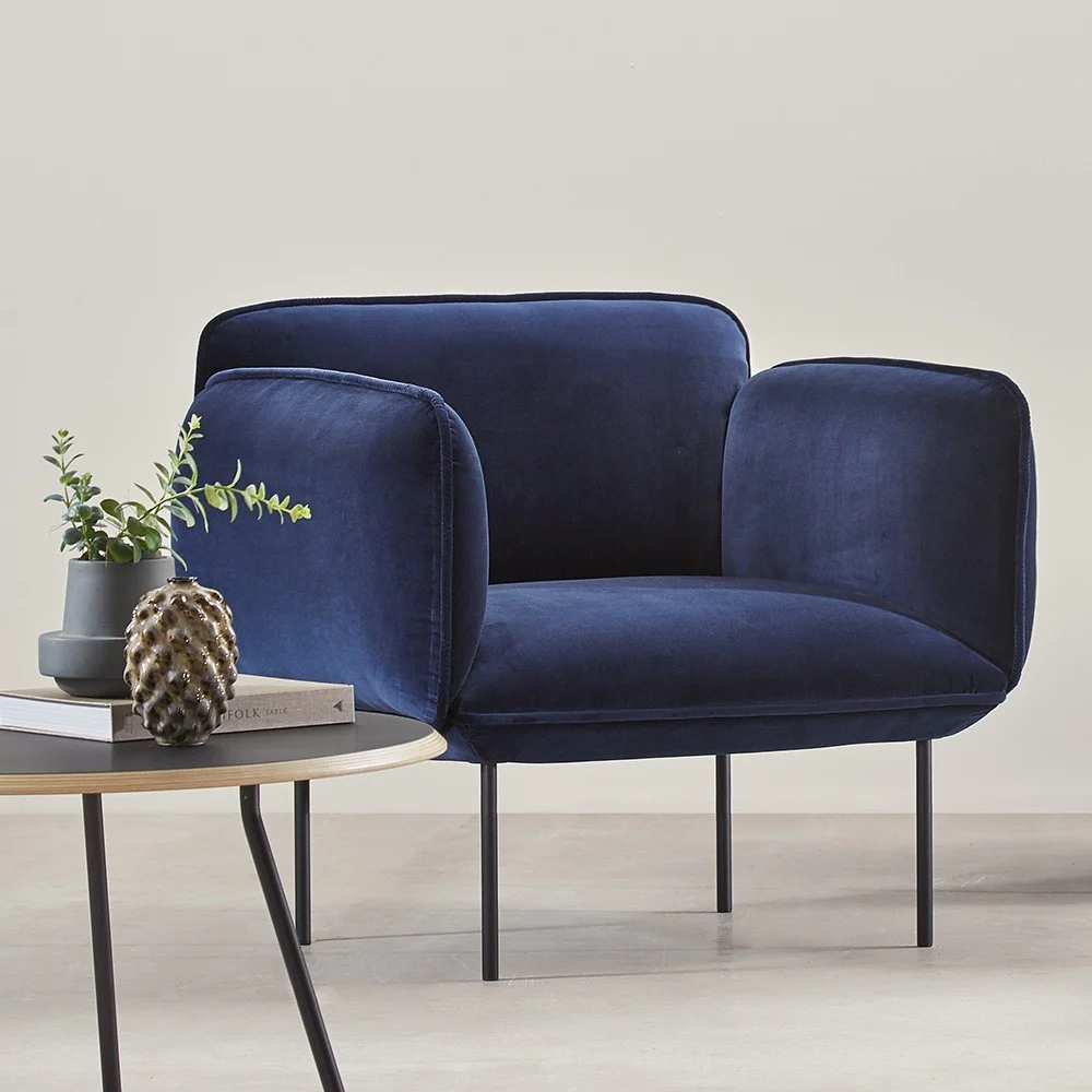 Poltrona Nakki in tessuto Kvadrat Harald 3