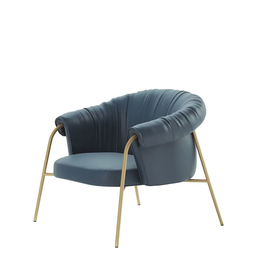 Alma Design Scala poltrona di struttura in acciaio rivestimento in pelle