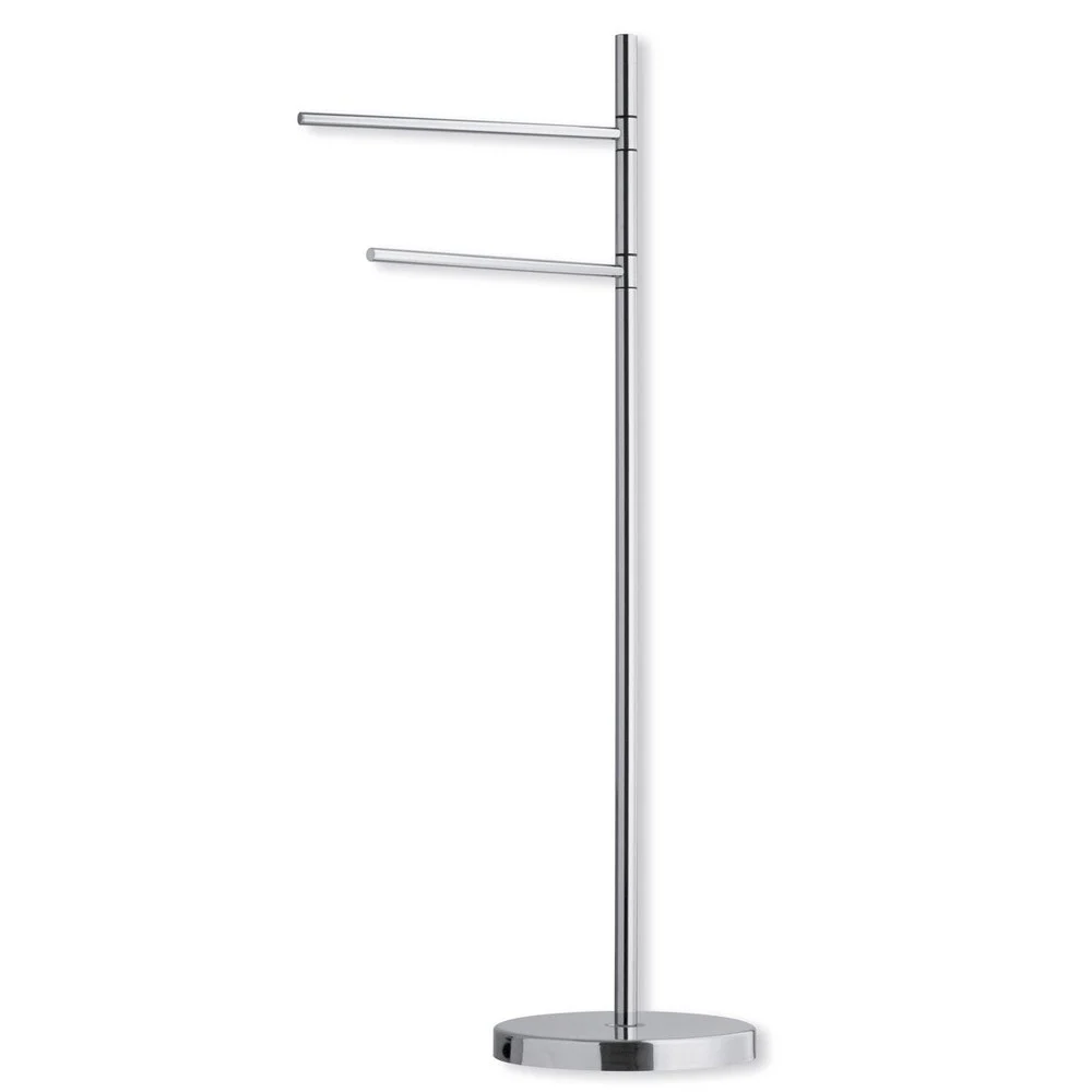 Portasalviette da terra in ottone di Sphera con finitura cromo