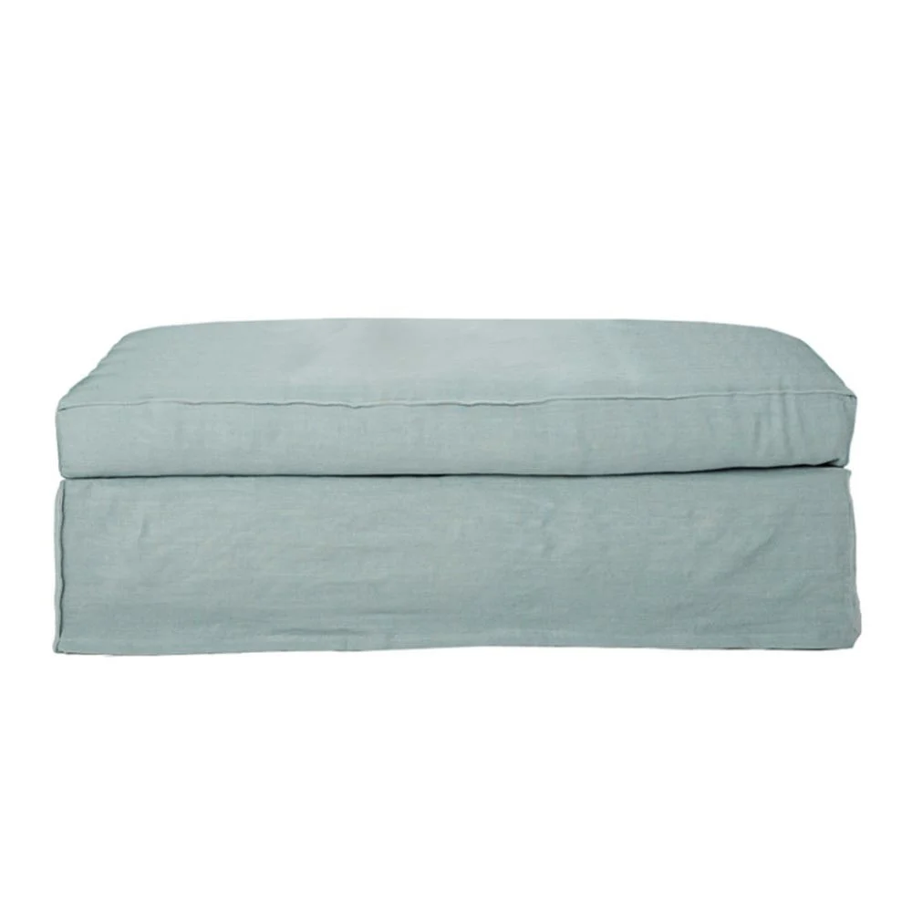 Pouf in lino Cap Ferret 78 x 60 cm