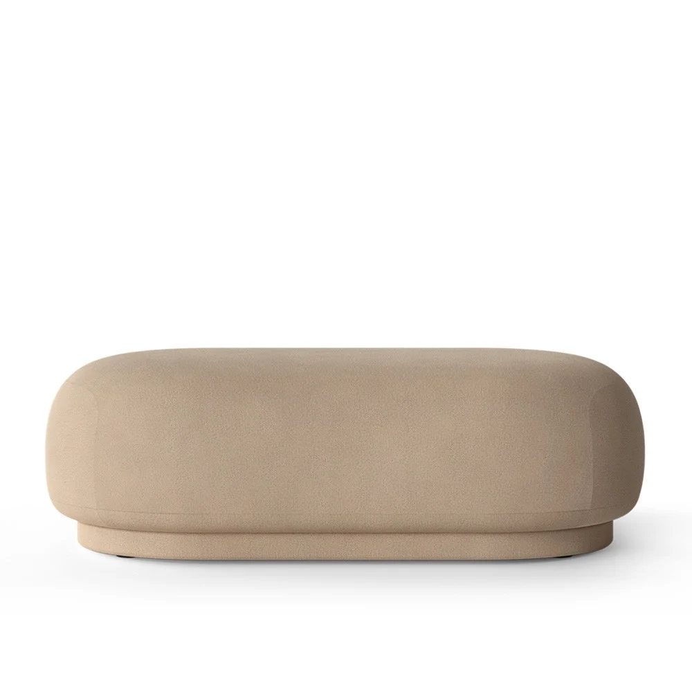 Pouf Rico spazzolato sabbia