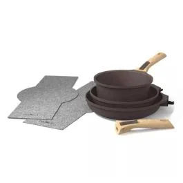 KIT CUCINA CON MANICO AMOVIBILE MOKA