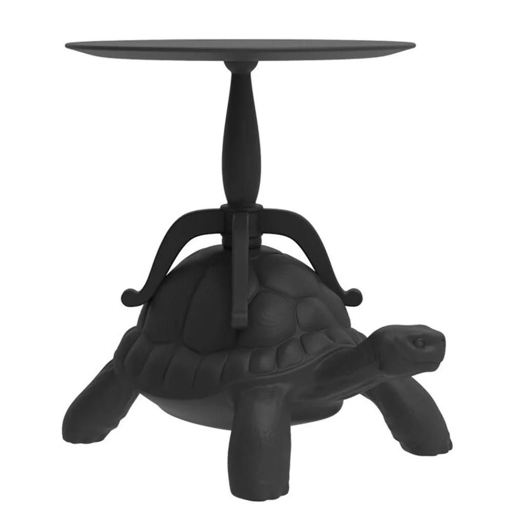Qeeboo Turtle Carry Table tavolino da caffe in polietilene e legno disponibile in piu finiture