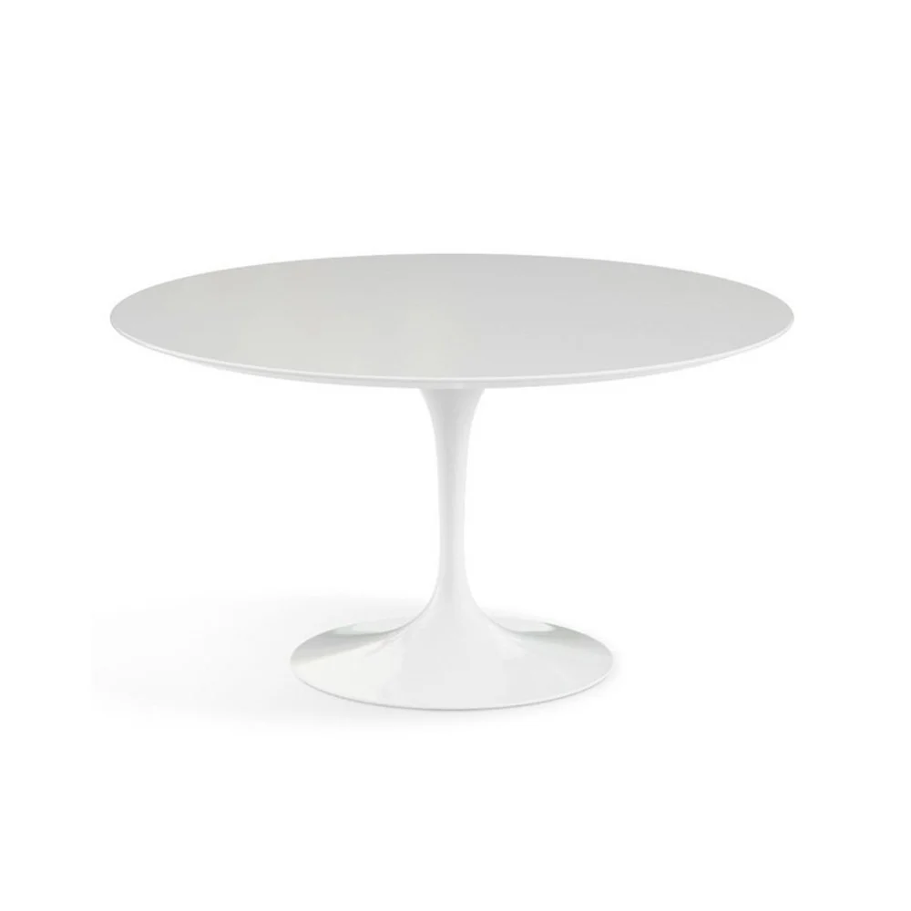 Tavolo Tulip rotondo diametro: cm 80, cm 90, cm 100, cm 107 o120 piano laminato o in marmo