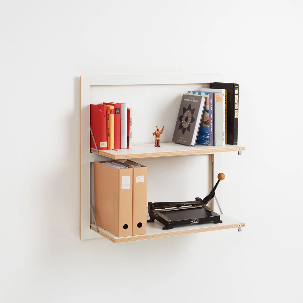 Ripiano doppio Fläpps 80x80 bianco