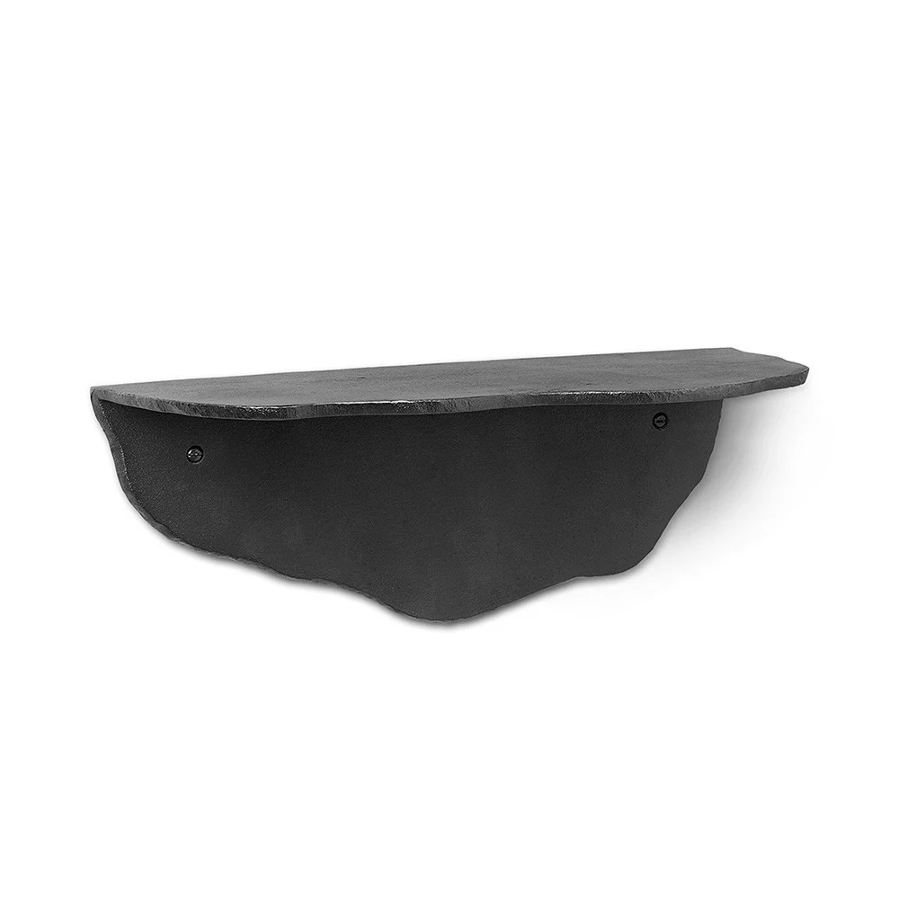 Ripiano in alluminio nero fratturato