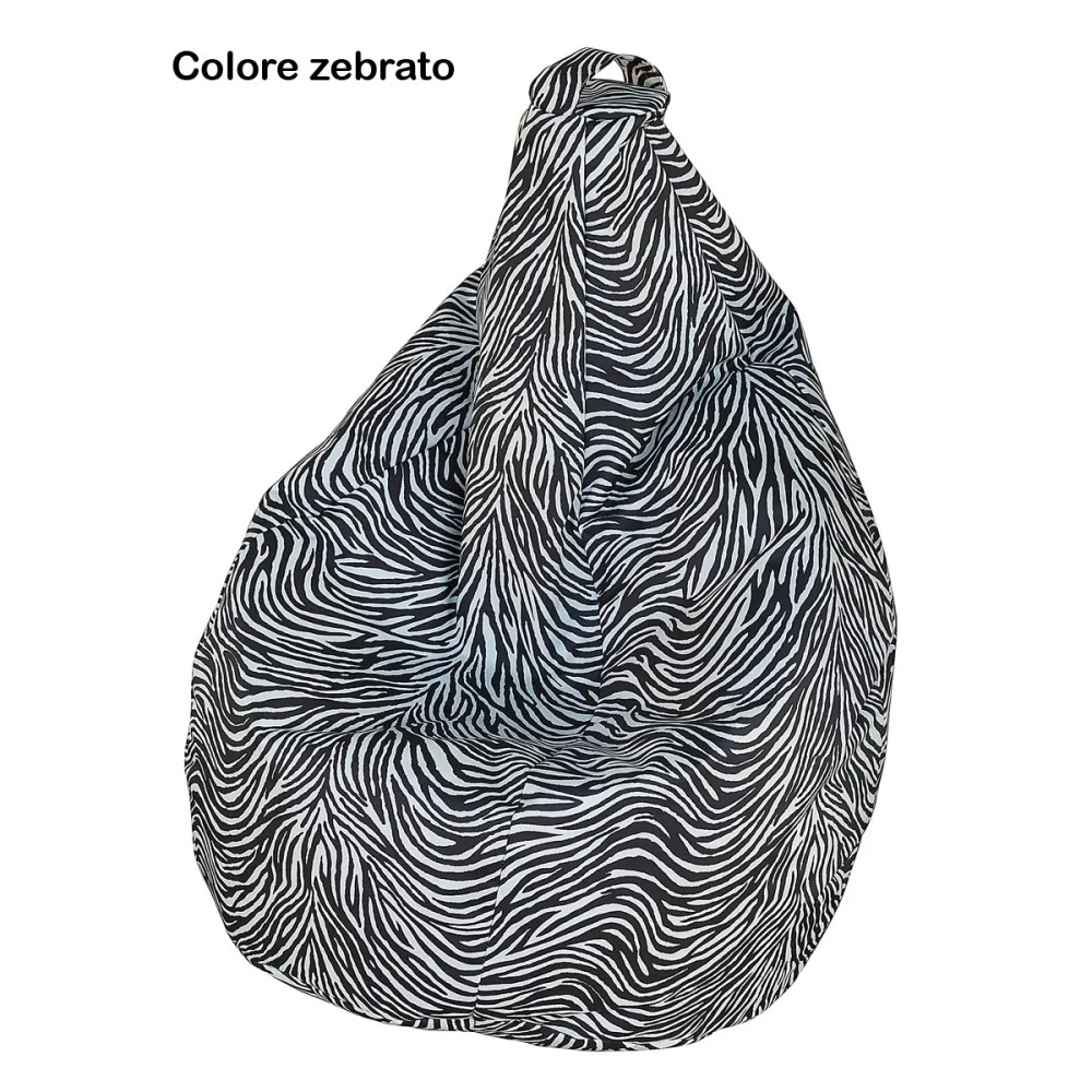 Sacchi Pouf Poltrone in 8 diversi colori poliestere 100% con sfere in polietilene