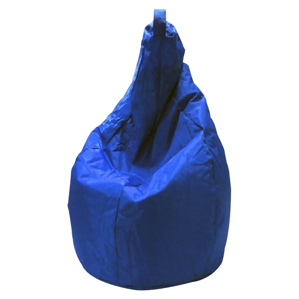 Sacco Pouf rivestito in nylon in 11 vari colori con sfere interne