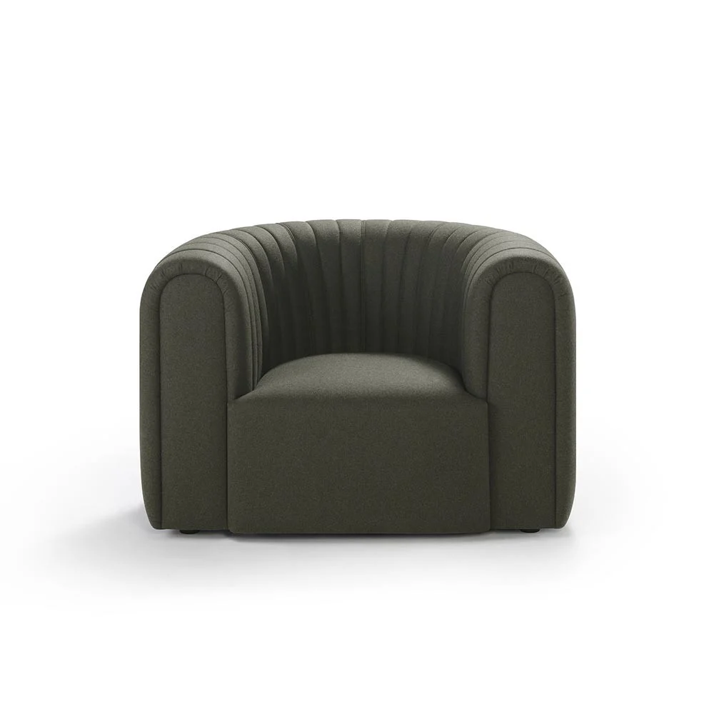 Sancal Core poltrona moderna rivestita in tessuto trapuntato