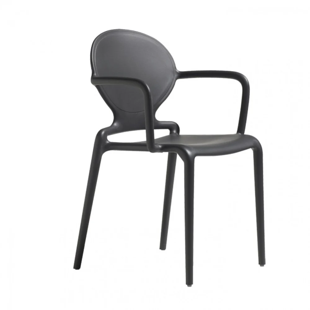 Scab Design sedia da giardino Gio con Braccioli realizzata con struttura e seduta in tecnopolimero in varie colorazioni