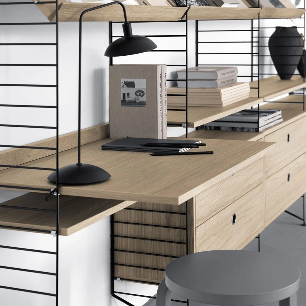 Scrivania in rovere - String system