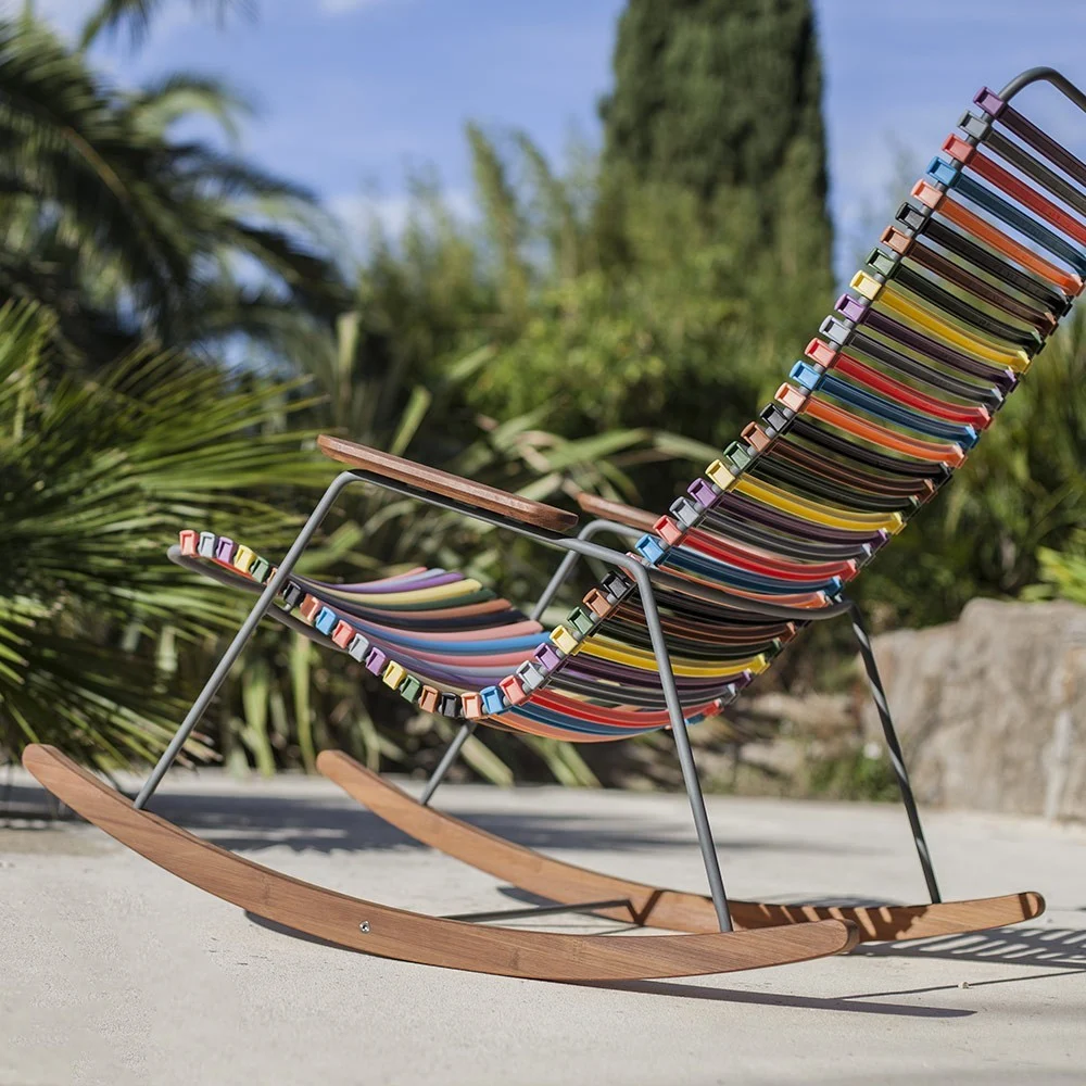 Sedia a dondolo Click multicolore 1