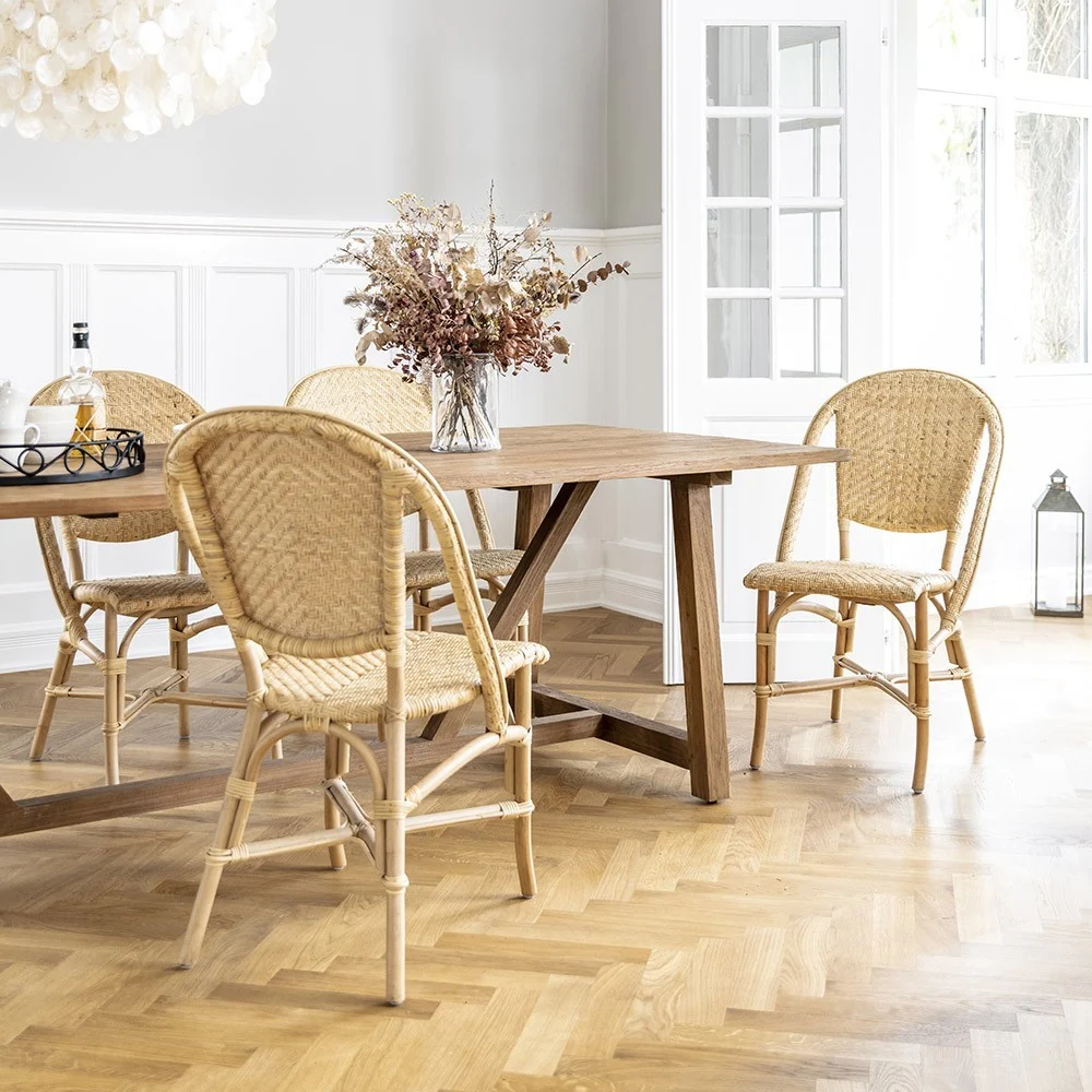 Sedia Alanis in rattan naturale