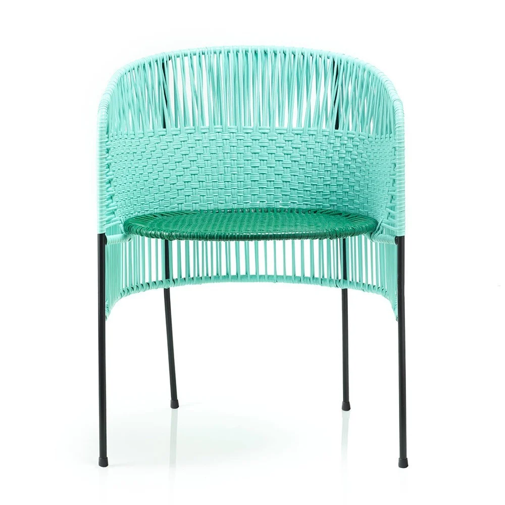 Sedia Caribe menta / verde / nera