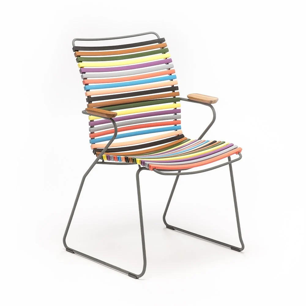 Sedia Click con schienale alto multicolore 1
