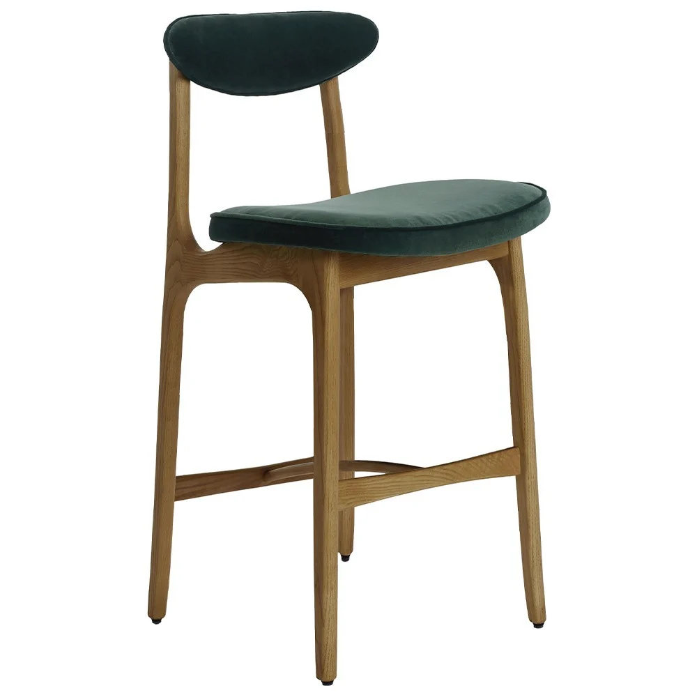 Sedia da bar 200-190 Velvet verde bottiglia