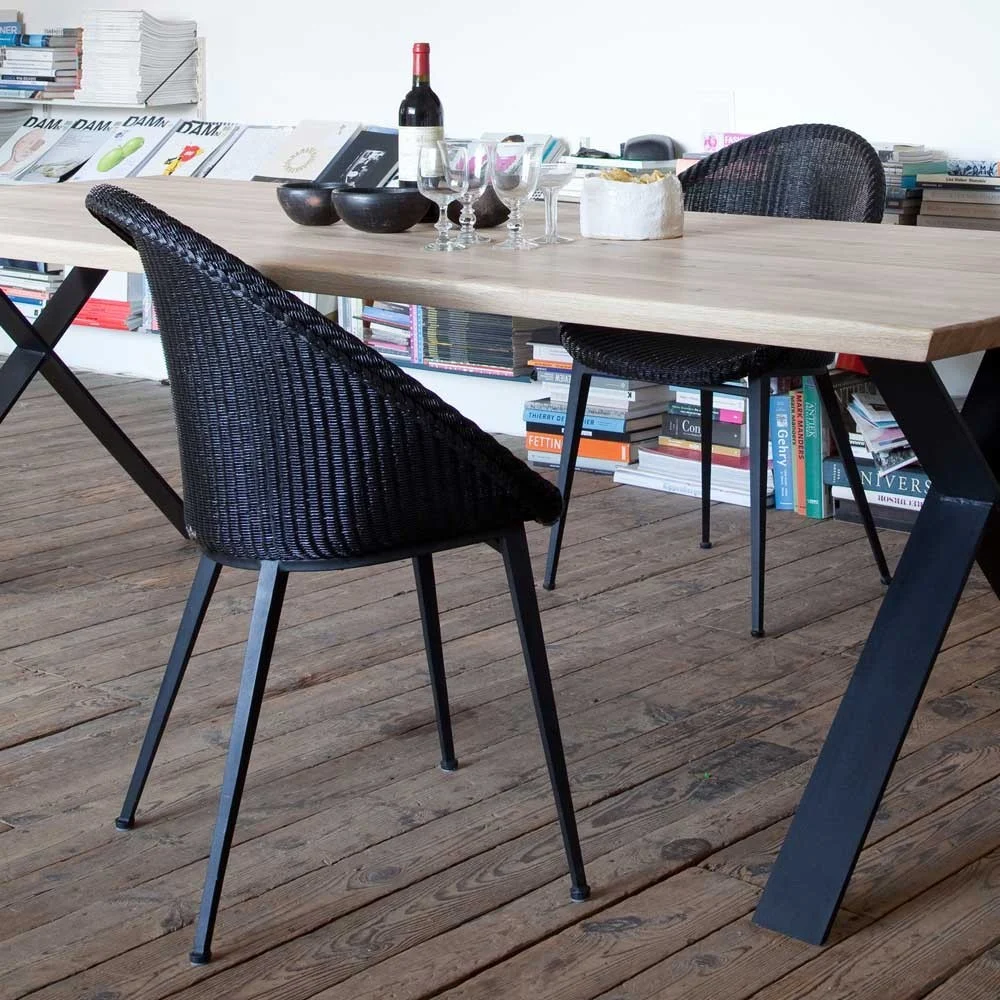Sedia Jack base in acciaio