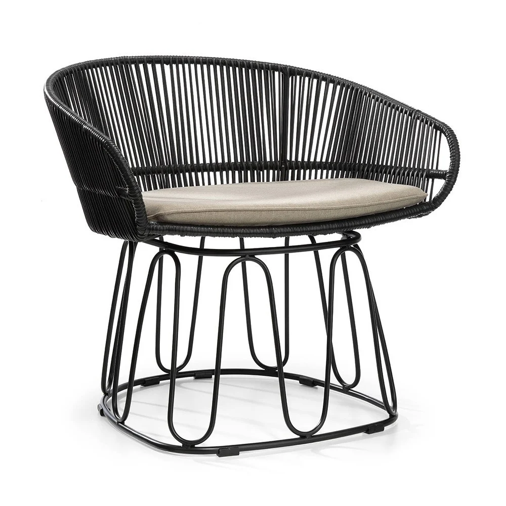 Sedia Lounge Circo nera