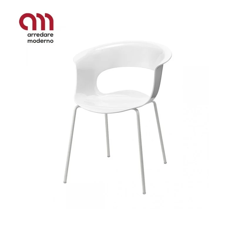 Sedia Miss B antishock 4 gambe telaio verniciato Scab