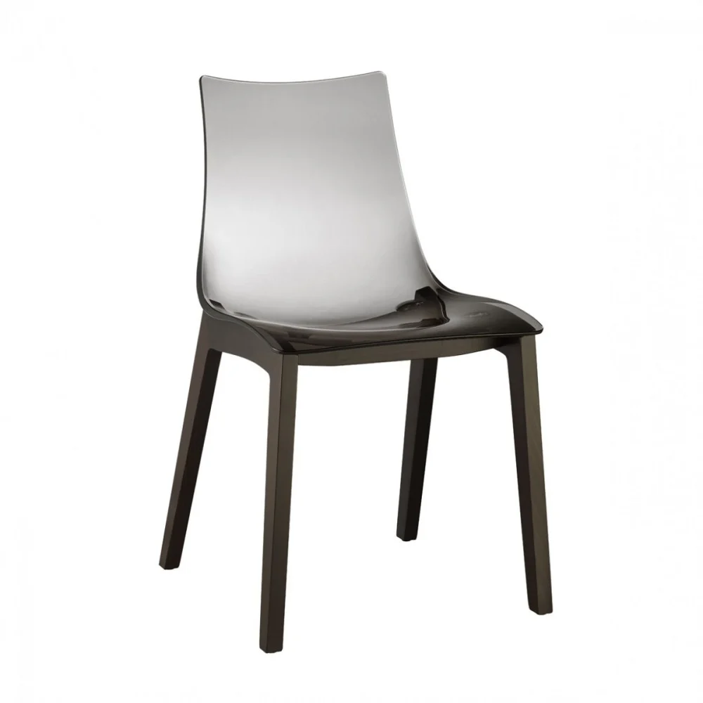 Scab Design sedia Natural Zebra Antishock con struttura in faggio e scocca in policarbonato