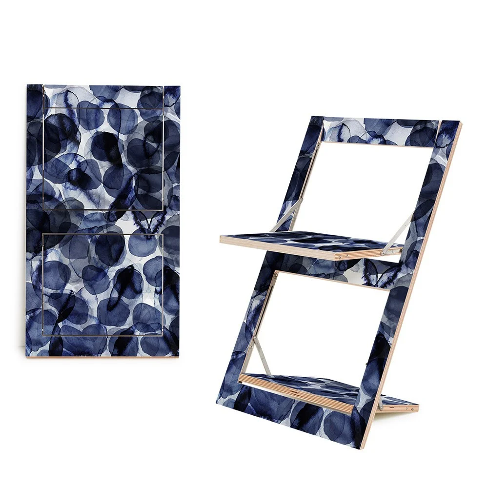 Sedia pieghevole Fläpps Bubbles Indigo